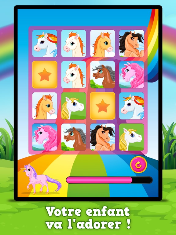 Screenshot #5 pour Poney et Licorne : Jeux de mémoire