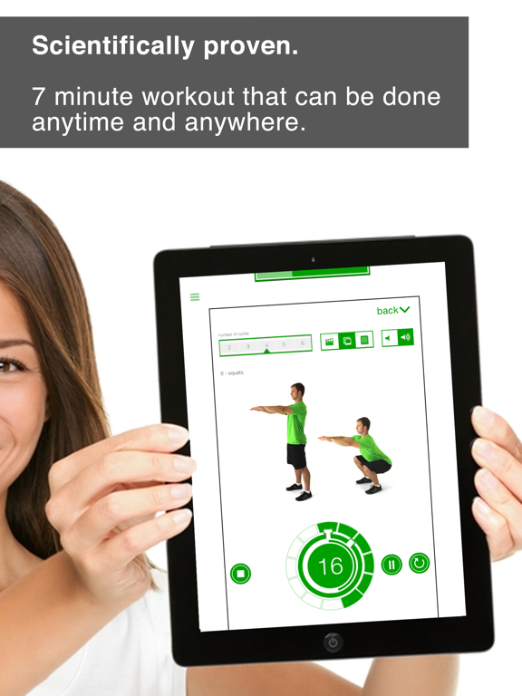 Screenshot #1 for 7 Minute Workout Challenge HD for iPad