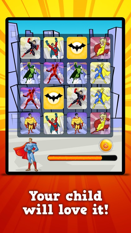 Superheroes & Action Robots : Matching Games