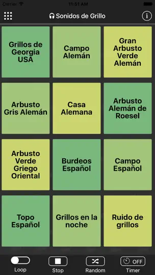 Captura de pantalla de Sonidos De Grillo en iPhone 1