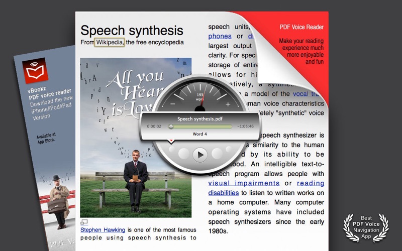 vbookz pdf voice reader iphone screenshot 1