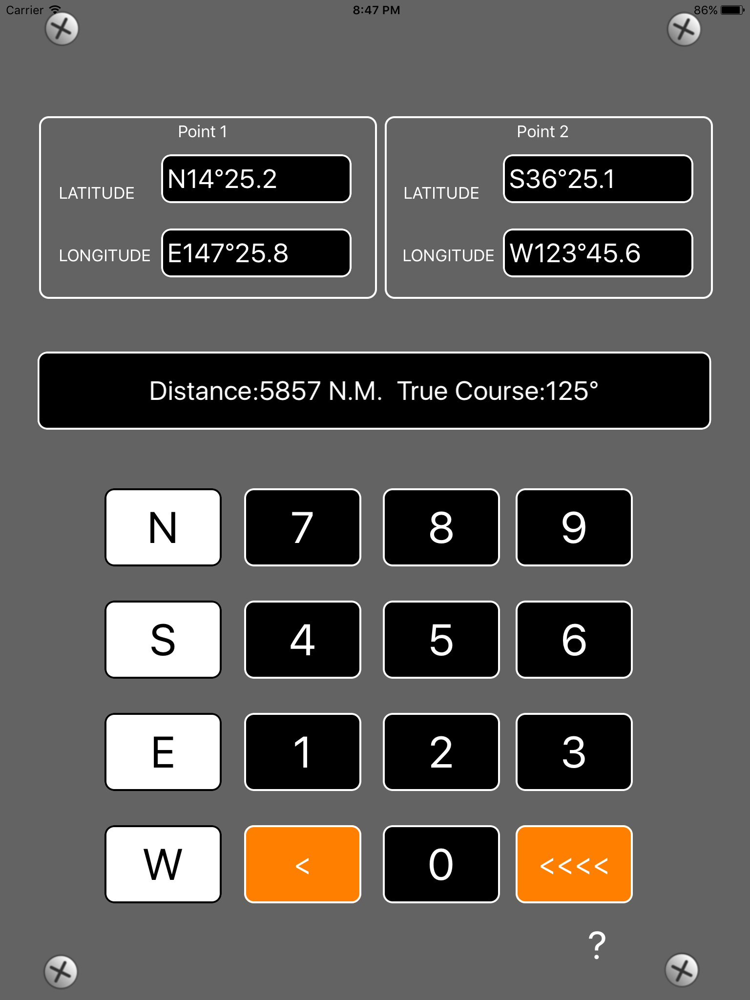 Coordinates Distance Calculator screenshot 2