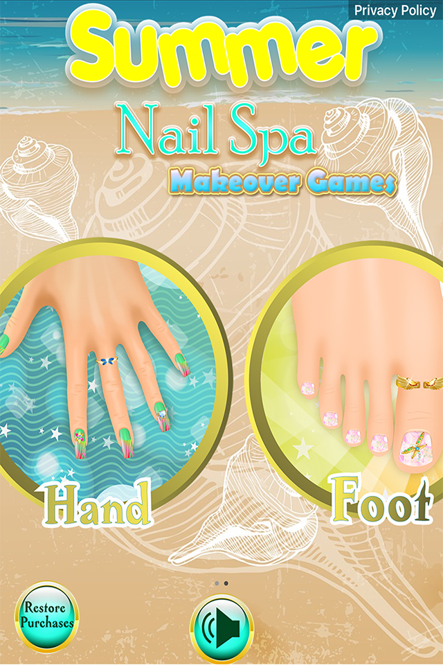 Summer Nail Spa Makeover Games