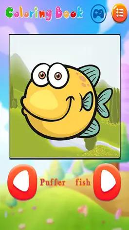 Game screenshot Изучение Aquatic животных раскраски для детей apk