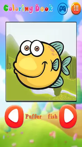 Game screenshot Learning Aquatic Animal Coloring for kids apk