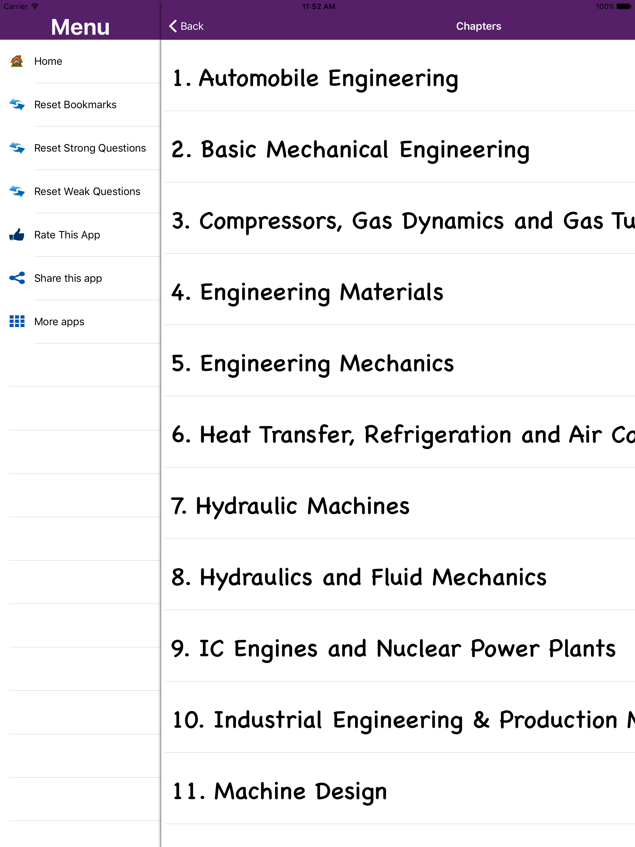 Mechanical Engineering Complete Quiz