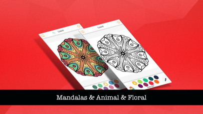 Screenshot #3 pour Animals & Mandalas Coloring Book