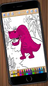 Dinosaurs to paint –coloring book screenshot #3 for iPhone