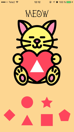 MEOW - learning shapes - kids & toddlers game(圖1)-速報App