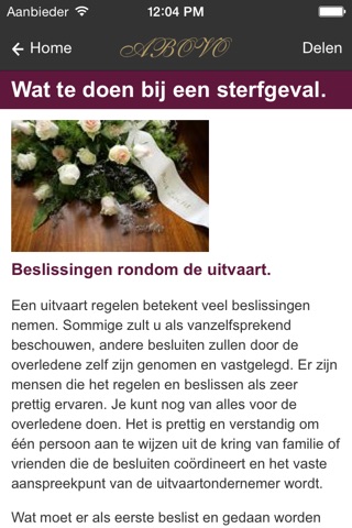 ABOVO uitvaartverzorging screenshot 3