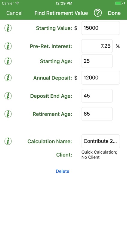 Savings Estimator