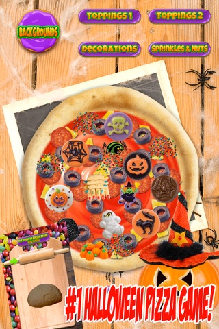 Halloween Candy Pizza Maker - Dessert Food Cooking screenshot 4