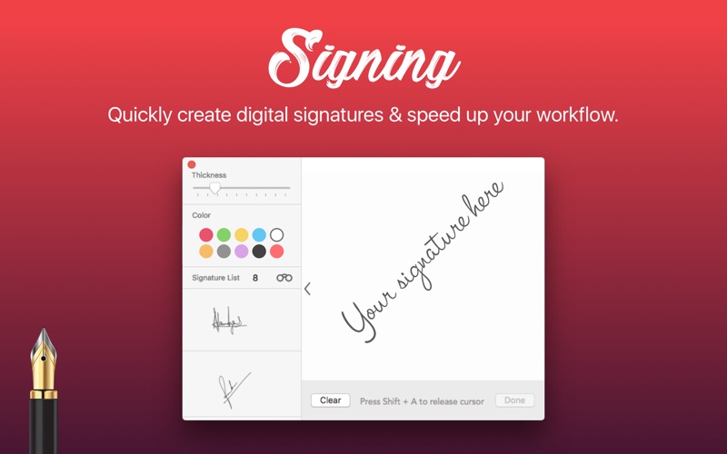 Screenshot #1 pour Signing - Digital Signature
