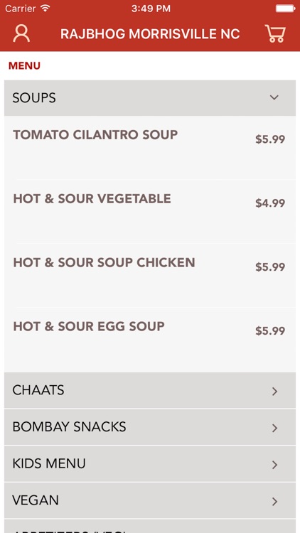 Rajbhog Morrisville NC screenshot-3