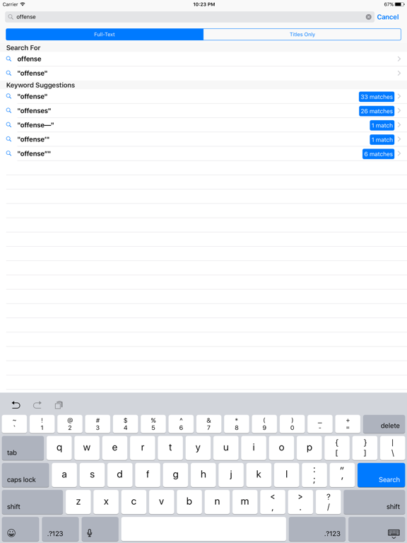 21 USC - Food and Drugs (LawStack Series) iPad screenshot 4 - Reference app