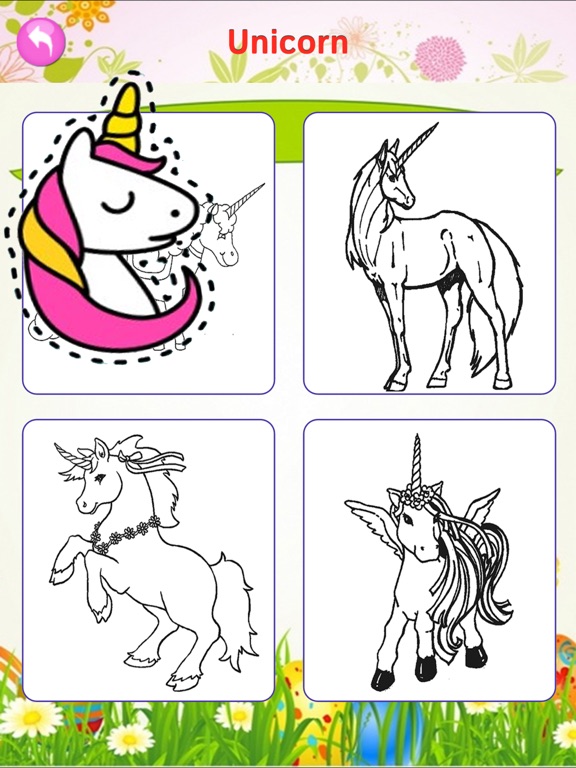 Screenshot #1 for Printable Cute Unicorn Coloring Page for Girls