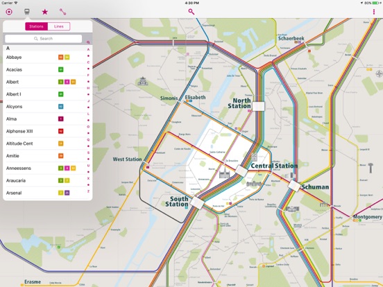 Screenshot #6 pour Bruxelles Rail Map Lite