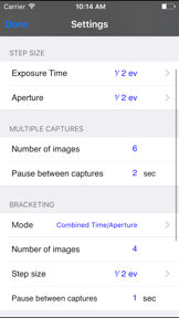 Sinar eShutter Remote screenshot