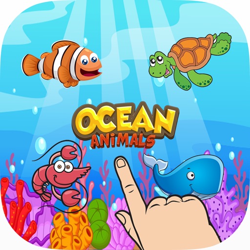 Sea Animals Kids English Phonics Flashcards Read