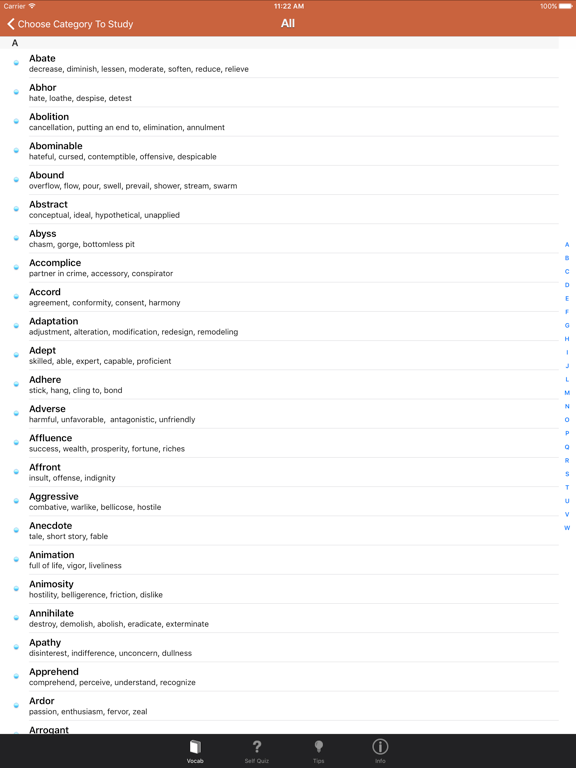 Screenshot #5 pour ISEE/SSAT Vocab by Davidson Tutoring