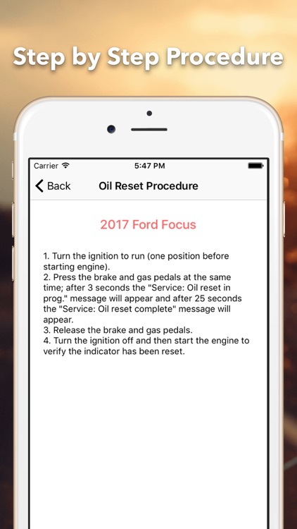 Oil Reset For Ford screenshot-4