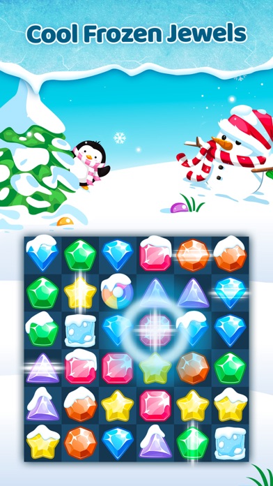 Screenshot #1 pour Frozen Jewels Mania - Match 3 Gems Puzzle Legend