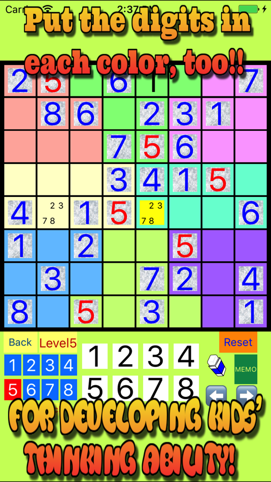 #2. 6x6 & 7x7 & 8x8 SUDOKU from Easy to Difficult (iOS) 由: Kozo Terai