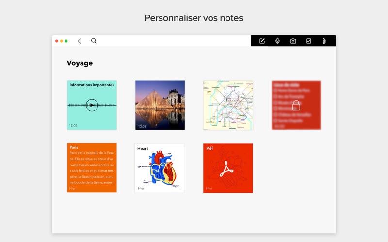 Screenshot #2 pour Notebook - Agenda, Bloc-notes