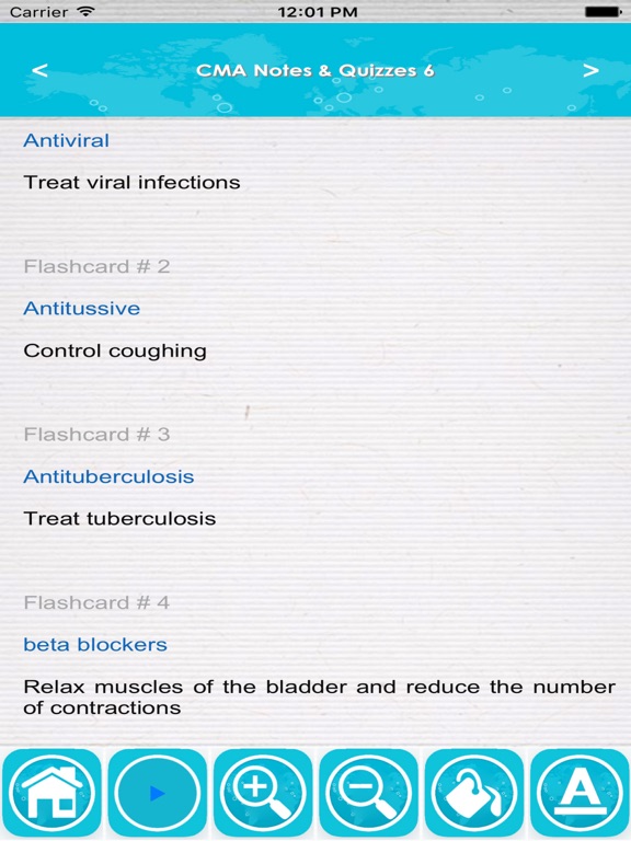 Screenshot #5 pour Certified Medical Assistant-4200 Terms & Quizzes