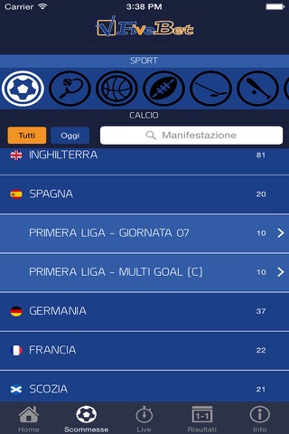 Fivebet Scommesse Sportive screenshot 3