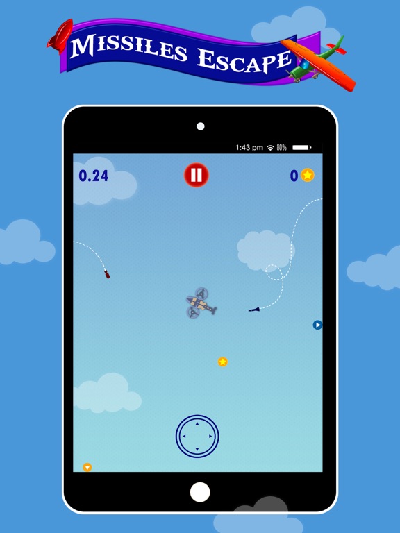 Screenshot #4 pour Missiles Escape: Tap joystick Defense