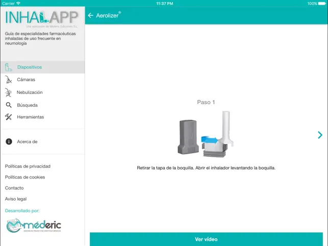 Screenshot 3 InhalApp - Méderic Ediciones iphone