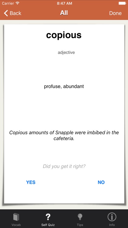 SAT Vocab by Davidson Tutoring screenshot-3
