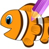 Coloring Tiny Fish Cartoon Games Education