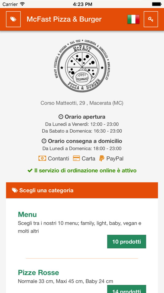 Pizzeria McFAST - 2.1.3 - (iOS)