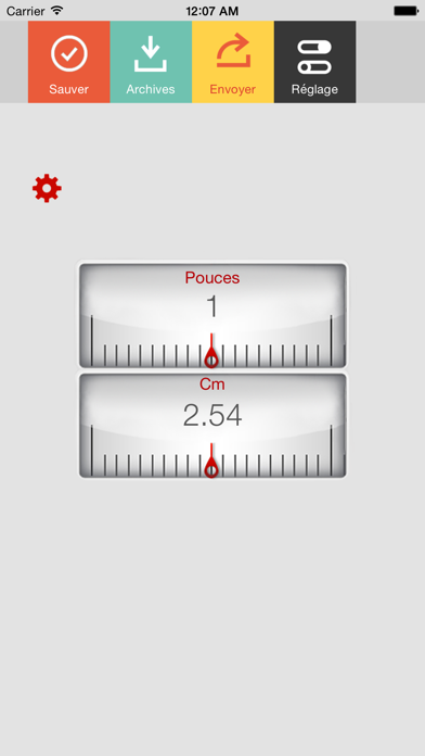 Screenshot #1 pour Pouces Centimètre