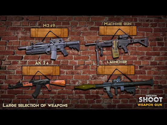 Simulator Shoot Weapon Gun iPad screenshot