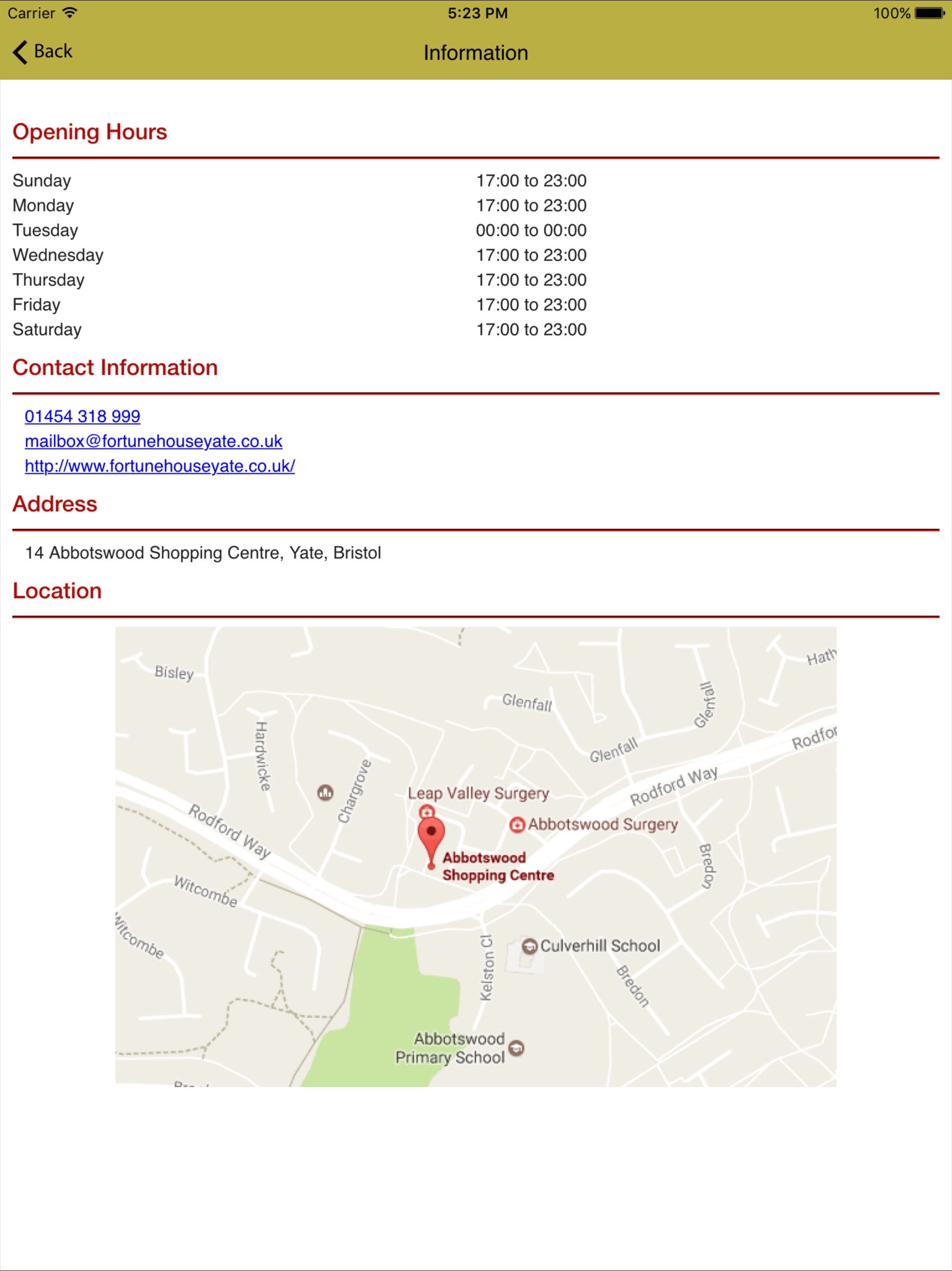 Fortune House Chinese Takeaway