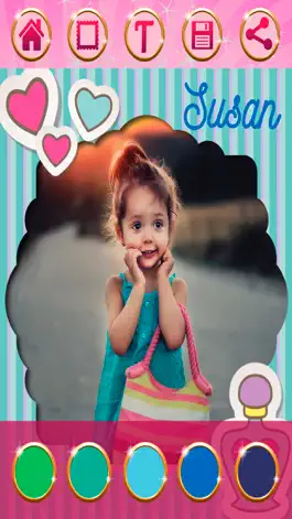 Game screenshot Fairy princess photo frames for girls – kids album hack