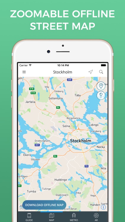 Stockholm Travel Guide with Offline Street Map