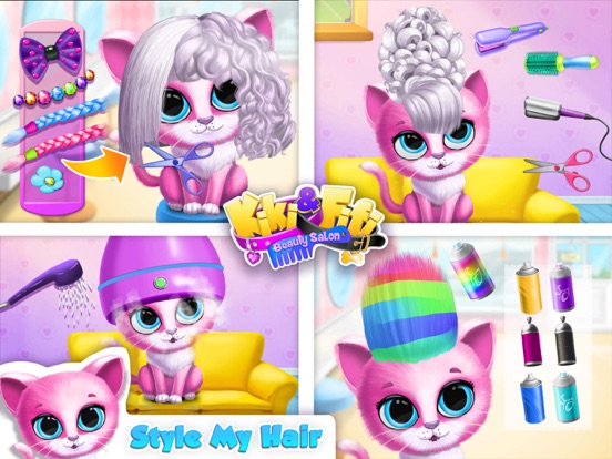 Kiki & Fifi Pet Beauty Salon - No Ads iPad app afbeelding 2