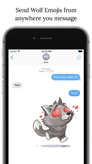 WolfMoji - Wolf emoji & Stickers(圖4)-速報App