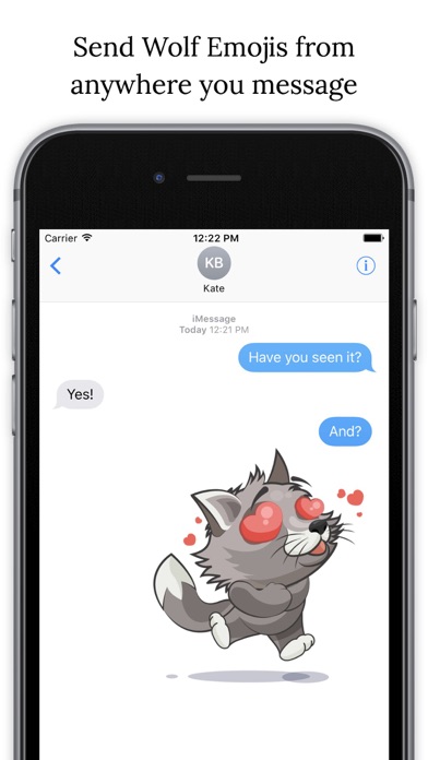 How to cancel & delete WolfMoji - Wolf emoji & Stickers from iphone & ipad 4