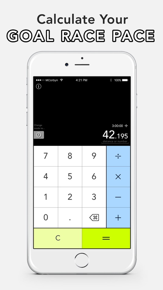 #1. Corbyn Running Calculator - A run time calculator (iOS) 由: Mark Corbyn