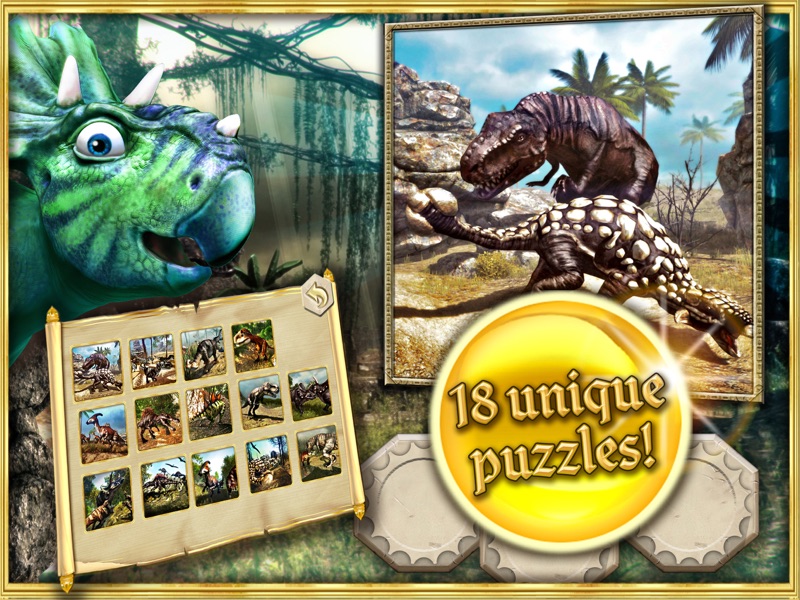 Dinosaurs walking with fun 3D puzzle game in HD screenshot 6