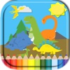 Coloring Book Dinosaurs  Games For Kids