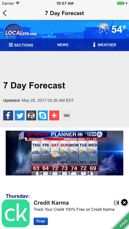 Storm Team 9 WSYR Syracuse screenshot-3
