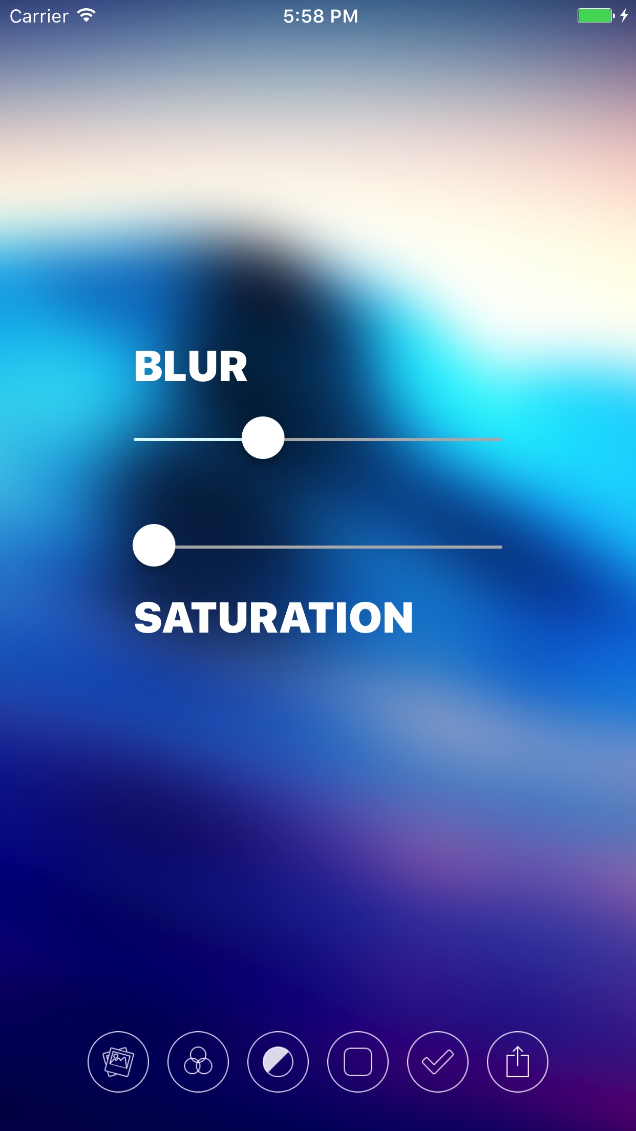 Screenshot do app Blur - Create Beautiful Wallpapers