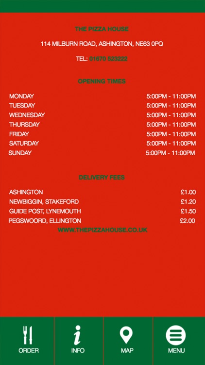 The Pizza House Ashington