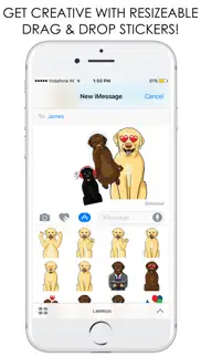 labmojis - labrador retriever emoji & stickers iphone screenshot 3